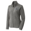 Women's Heather Microfleece Full Zip Jacket Thumbnail